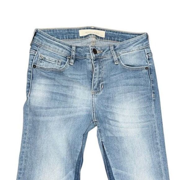 Hidden Jeans Two Tone Cropped Bell Bottom Flared Jeans Size 25 - Picture 2 of 5